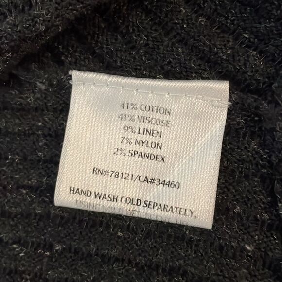 Eileen Fisher charcoal Cadigan sweater size Small Petite - Picture 9 of 9